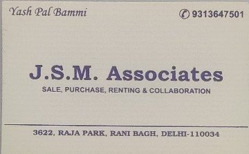 J.S.M. Associate Raja Park Rani Bagh Delhi