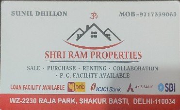 Shri Ram Properties Raja Park Rani Bagh Delhi
