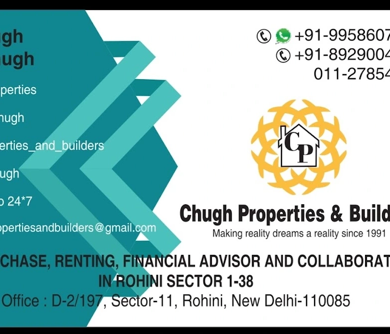 Chugh Properties & Builders Sector 11 Rohini Delhi