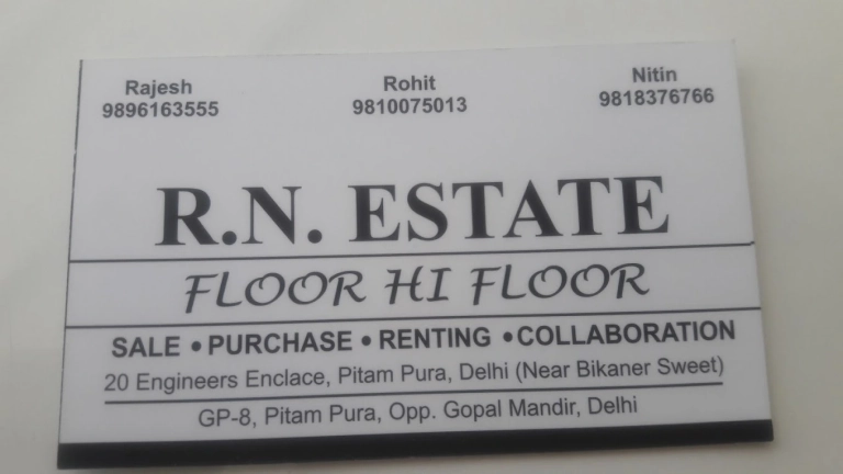 R.N. ESTATE Harsh Vihar Pitampura Delhi