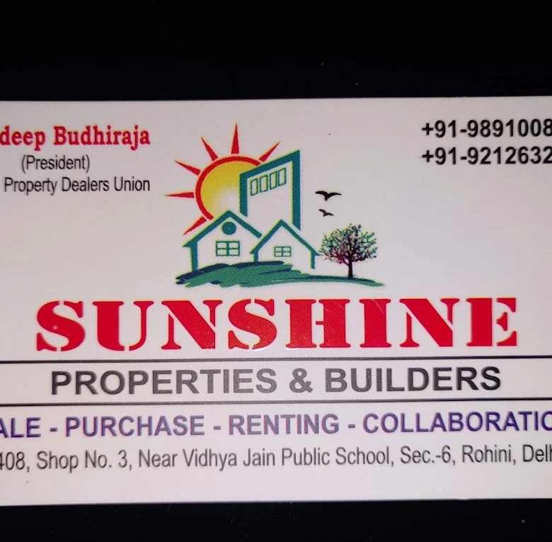 Sunshine Properties Sector 6 Rohini Delhi