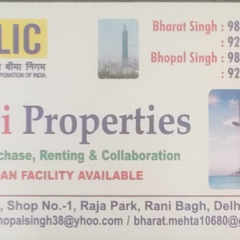 Foji Properties Raja Park Rani Bagh New Delhi
