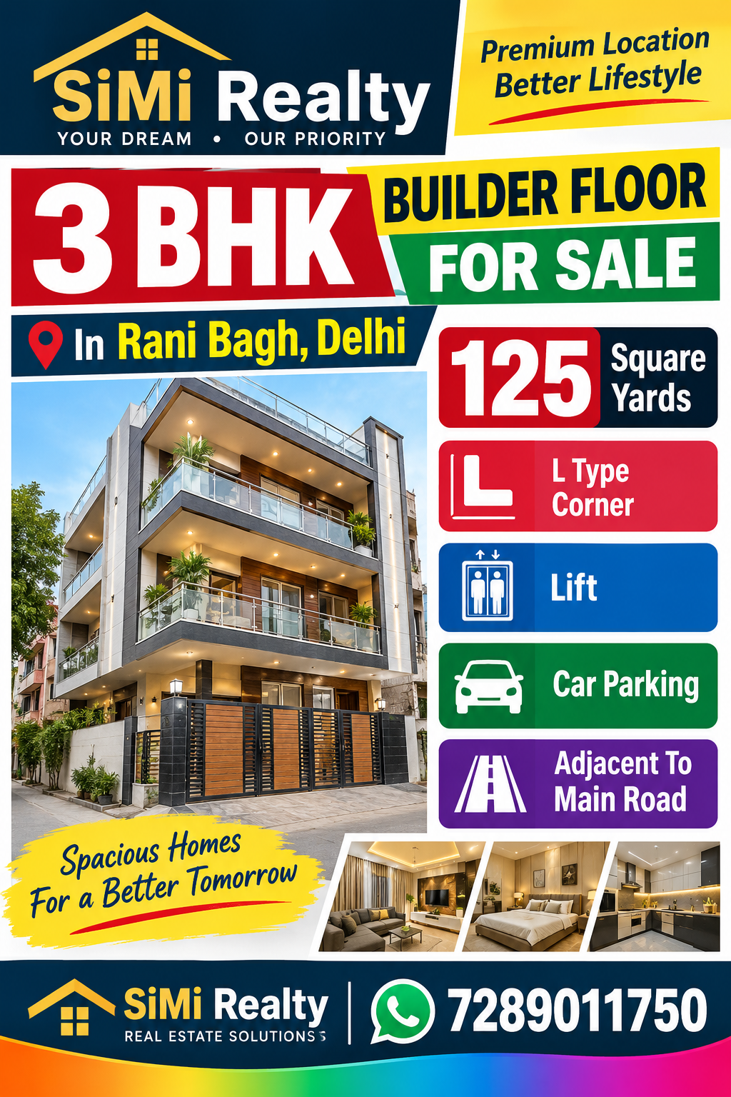 3 BHK Builder Floor For Sale In Rani Bagh Delhi