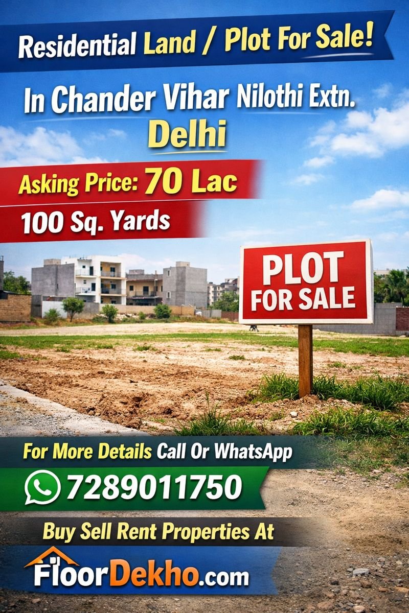 Residential Plot For Sale In Chander Vihar Nilothi Extention Delhi