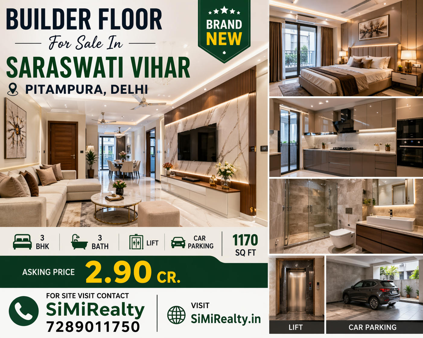 3 BHK Builder Floor For Sale In Saraswati Vihar Pitampura Delhi