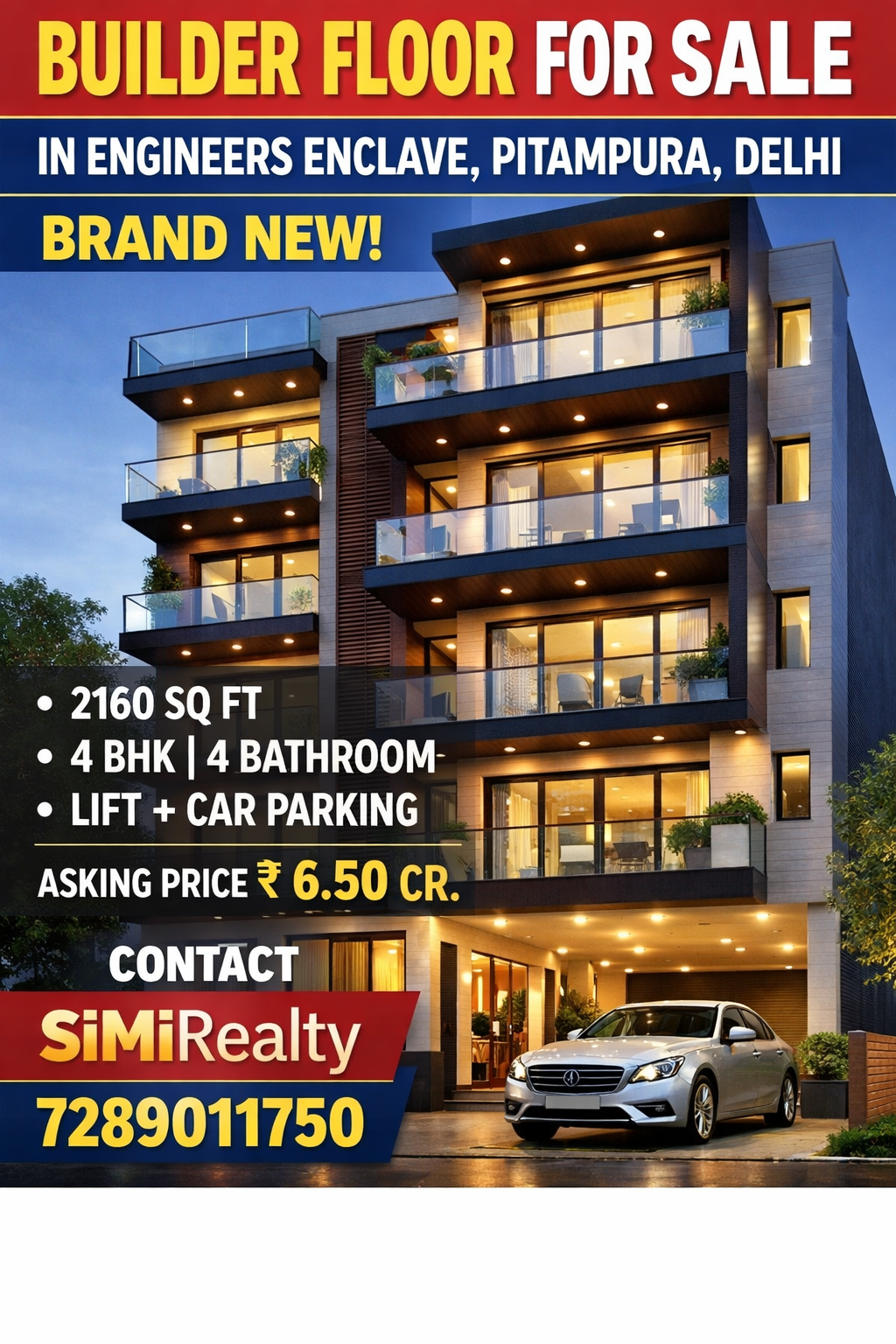 Builder Floor For Sale In Engineers Enclave Pitampura Delhi