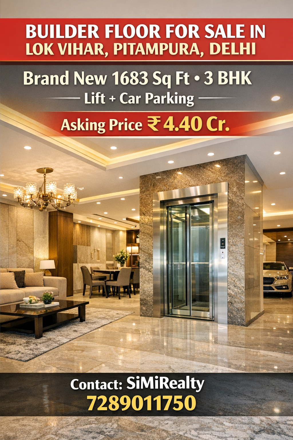 Builder Floor For Sale In Lok Vihar Pitampura Delhi