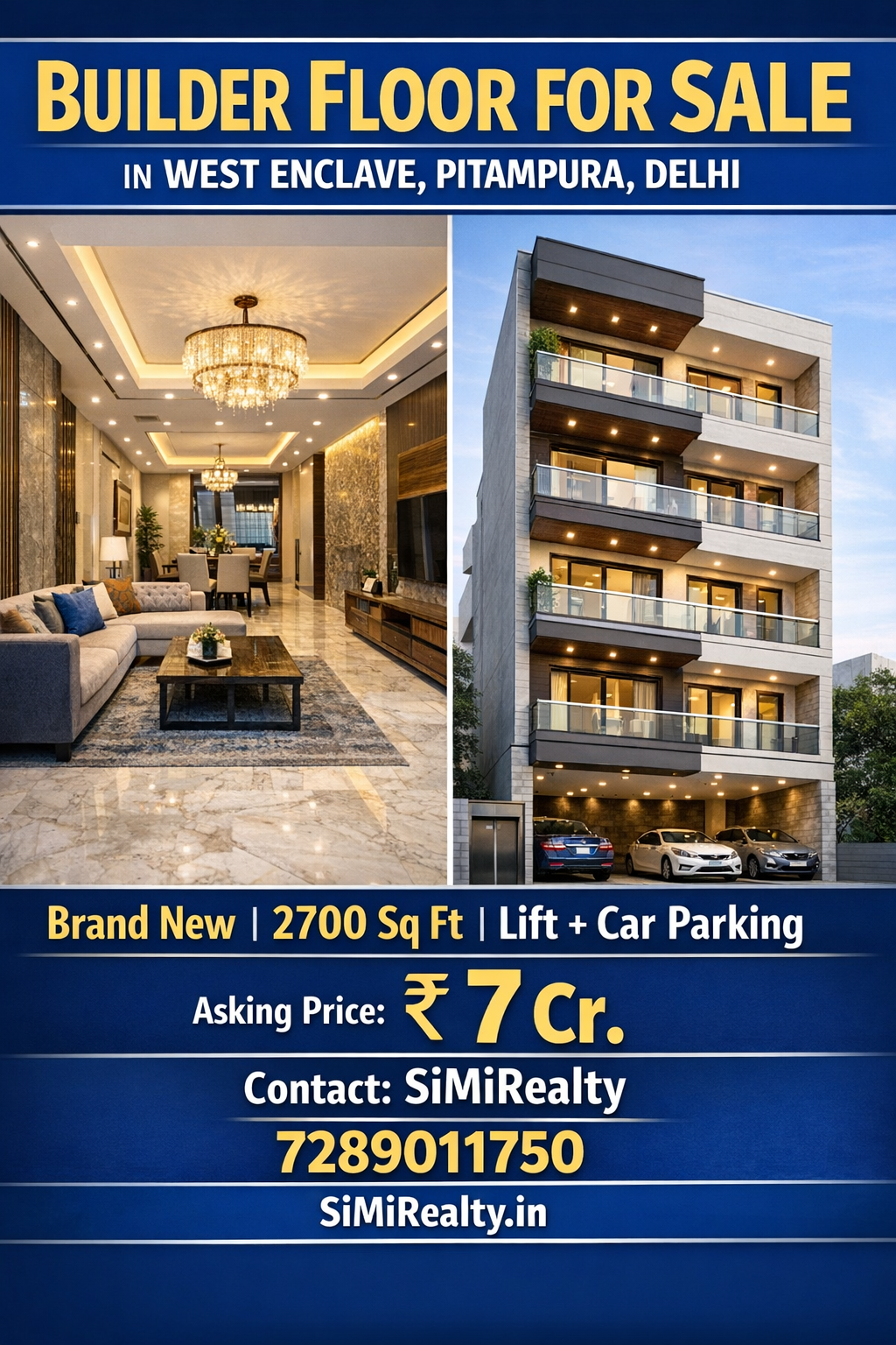 Builder Floor For Sale In West Enclave Pitapura Delhi