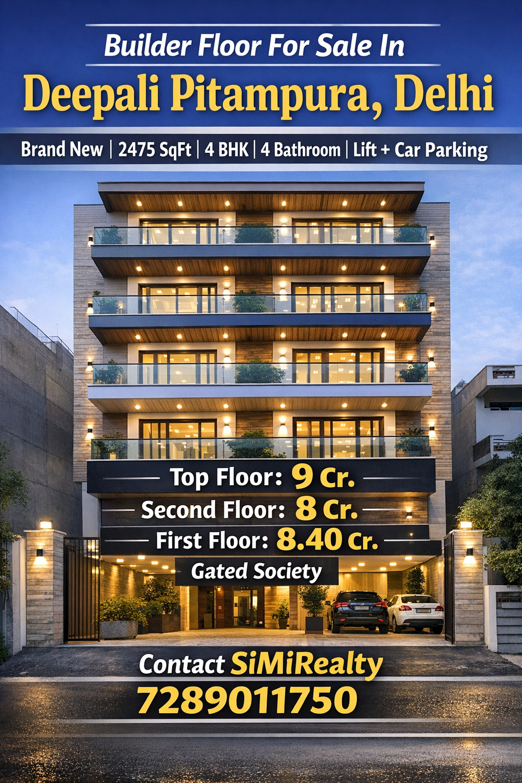 Floor For Sale In Deepali Pitampura Delhi