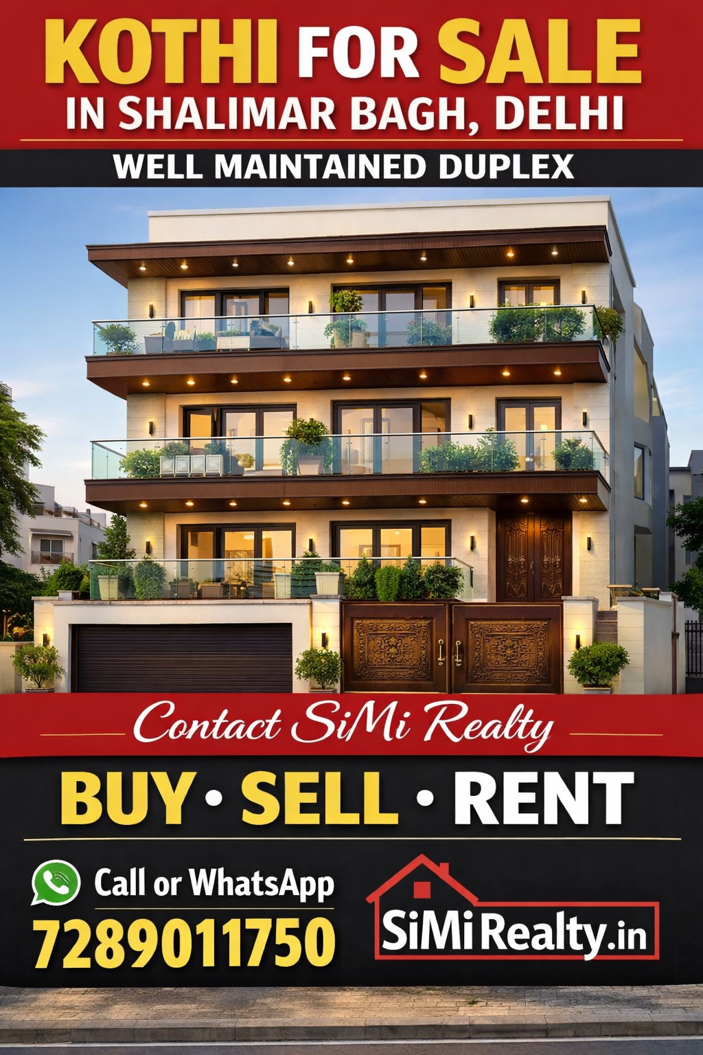 Kothi For Sale In Shalimar Bagh Delhi