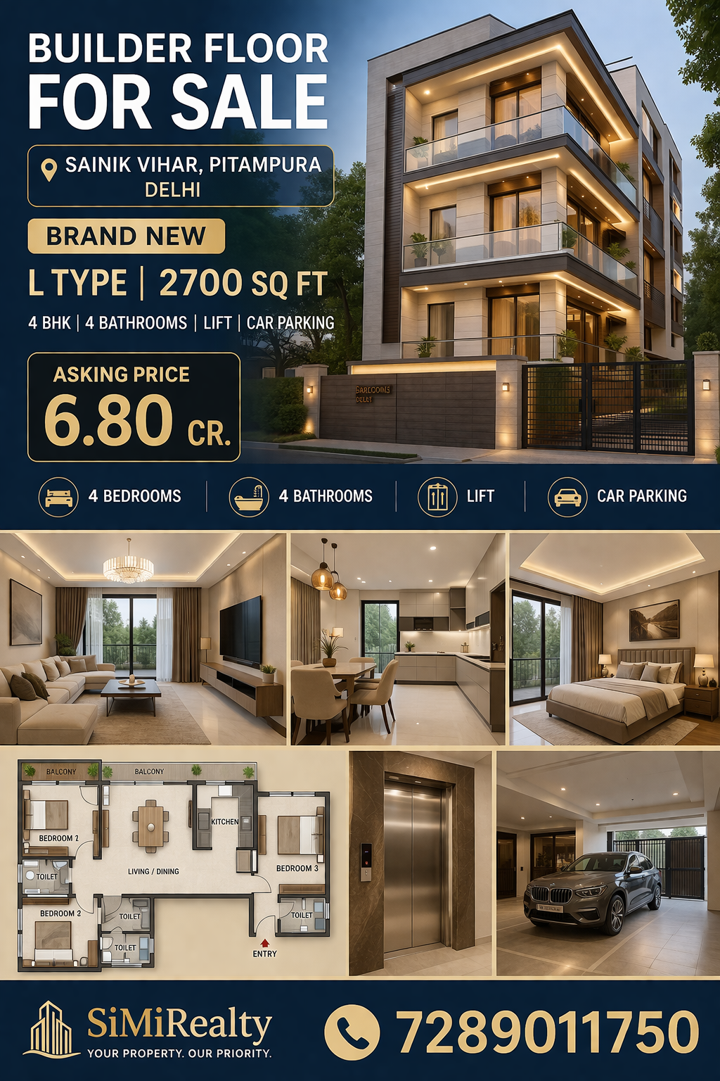 L Type Builder Floor For Sale In Sainik Vihar Pitampura Delhi