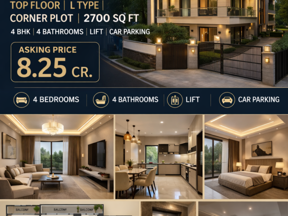 L Type Top Floor For Sale In Sainik Vihar Pitampura Delhi