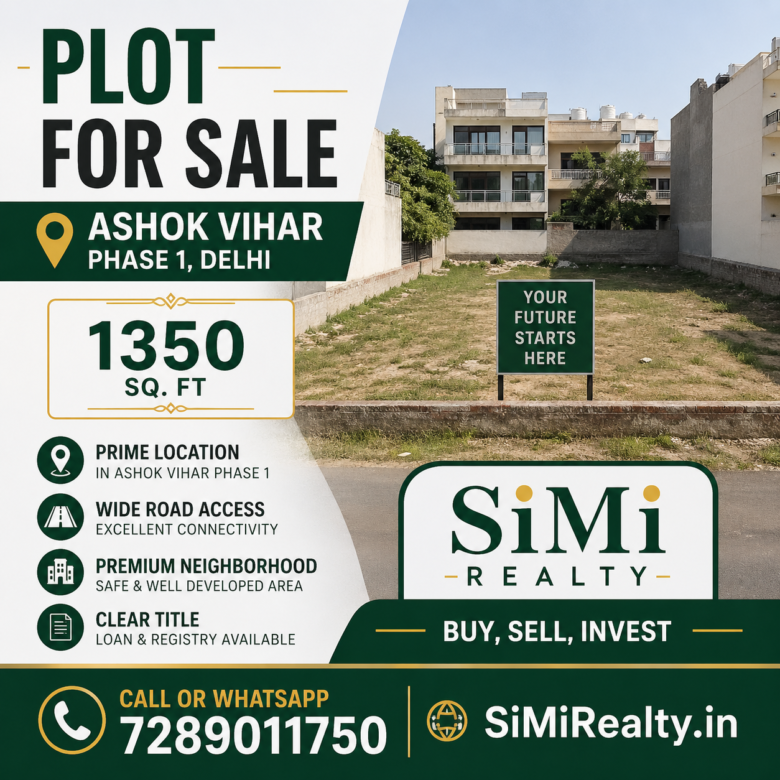 Plot For Sale In Ashok Vihar Phase 1 Delhi