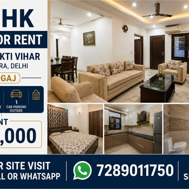 2 BHK 1000 Sq-ft Flat/Apartment For Rent in Lal Jyoti Apartment Sector 9 Rohini New Delhi