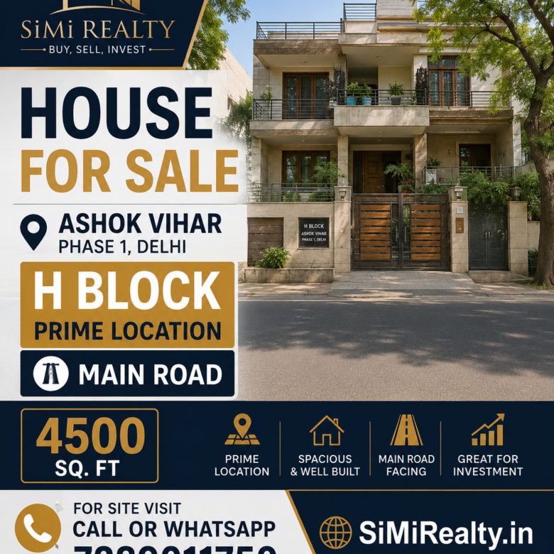 House For Sale In Ashok Vihar Phase 1 Delhi