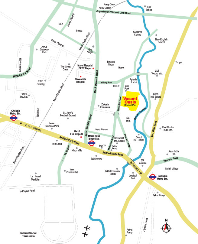 2BHK + Store Apartment for Sale – Vasant Oasis, Marol, Andheri East