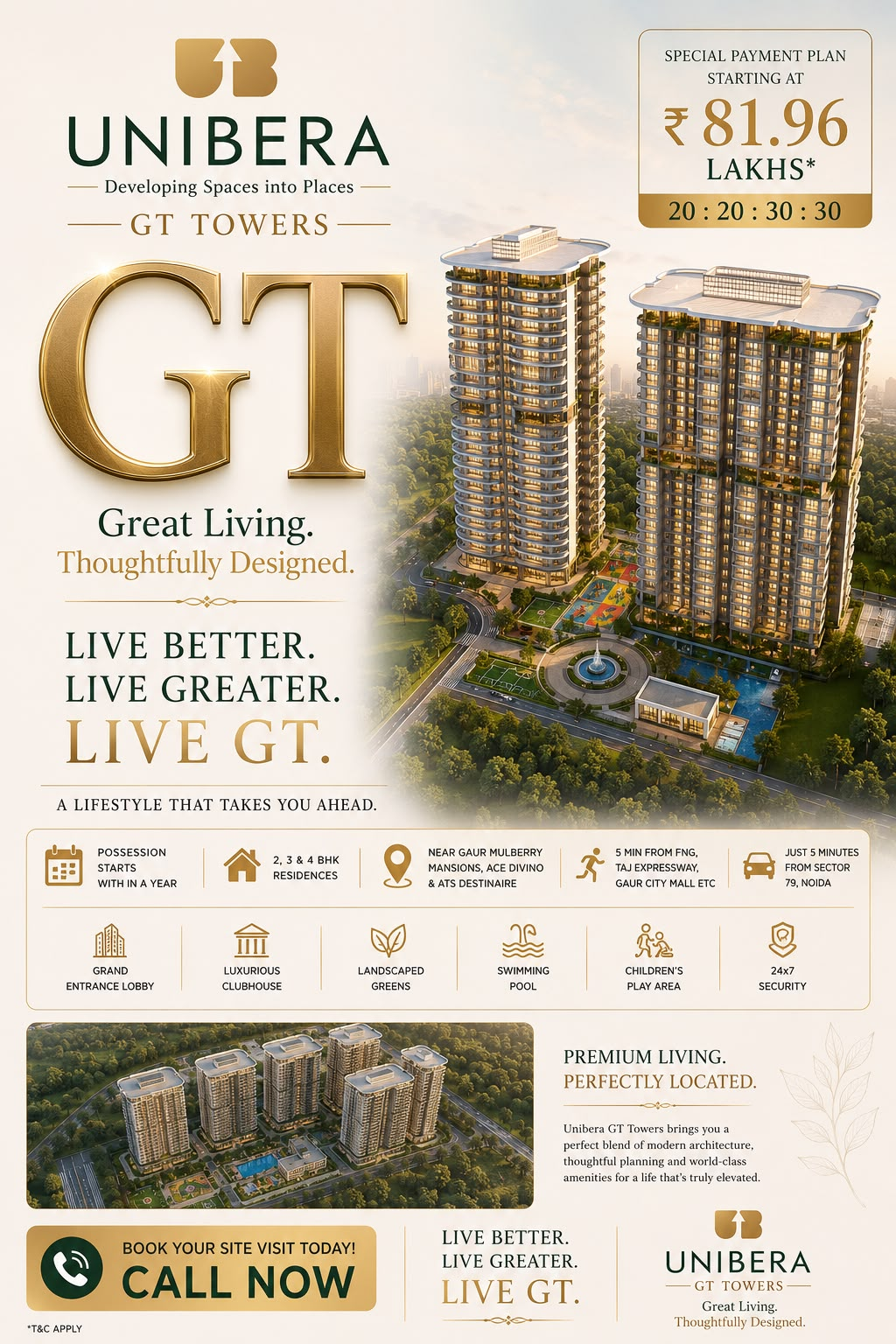 Premium Residential 2/3/4 BHK Apartments at Greater Noida