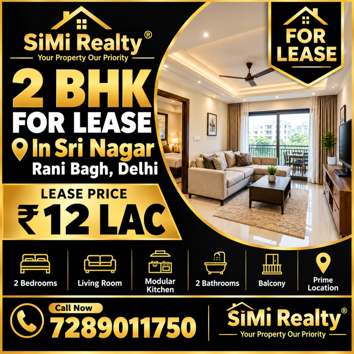 2 BHK For Lease In Sri Nagar Rani Bagh Delhi