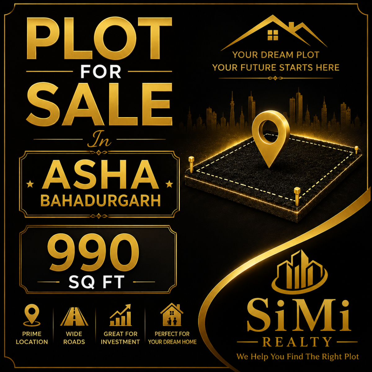 Plot For Sale In Asha Bahadurgarh