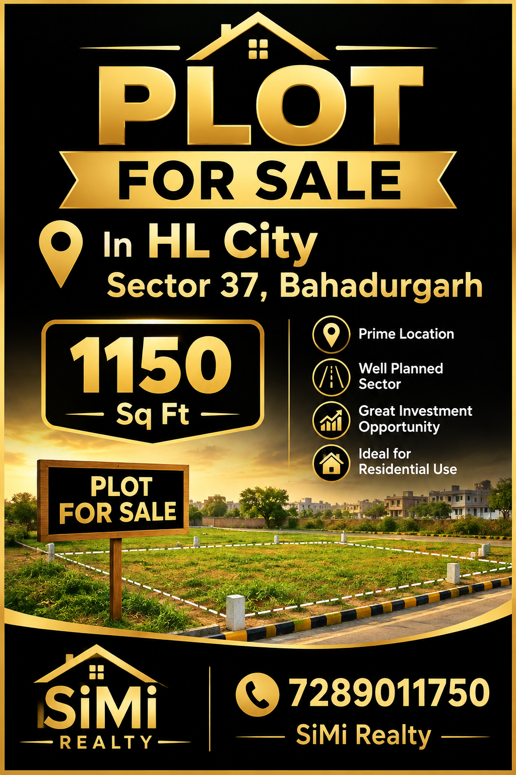 Plot For Sale In HL City Sector 37 Bahadurgarh